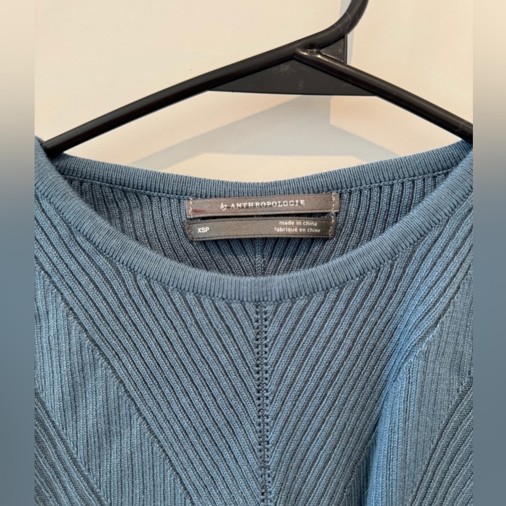 Anthropologie Elegant Teal Sleeveless tank top Women's size Medium XSP y2k H - Picture 3 of 7